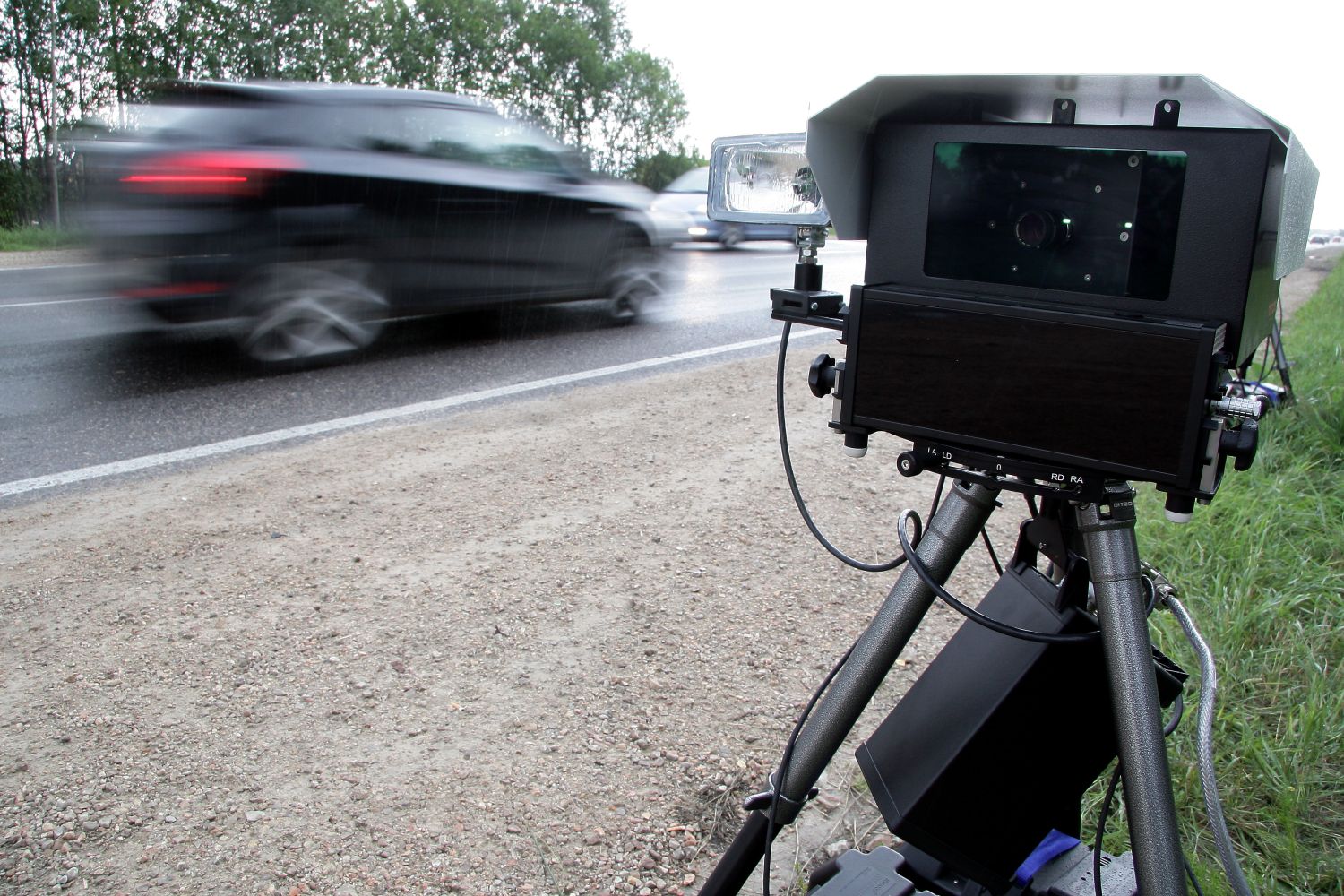 Передвижные радары на дорогах