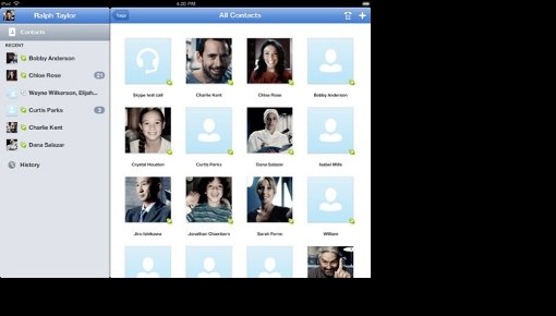 Skype     iPad